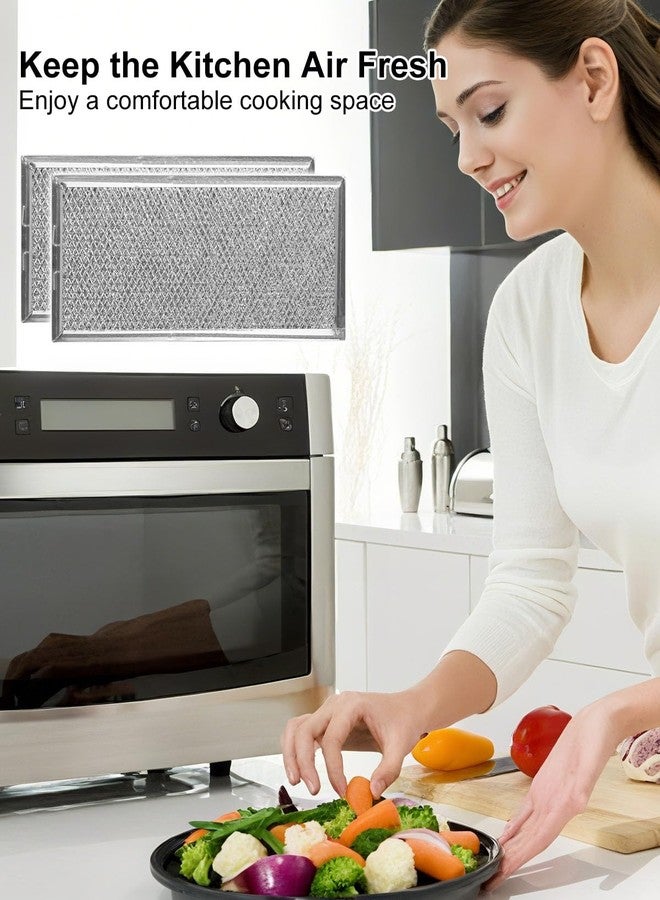 HUQUZN 6 فلاتر شحوم للميكروويف مقاس 11.5 بوصة، مناسبة لأفران الميكروويف GE CVM519P2P8S1 و Hotpoint RVM5160DH8WW، بديلة للأرقام WB02X35491 و AP6985256 و PS12749195 و EAP12749195، قطعتان - Image 5